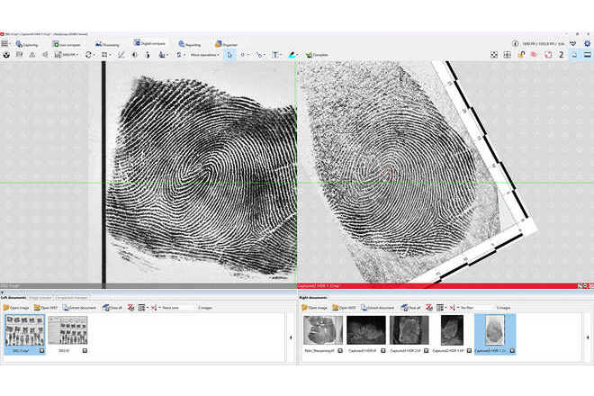 Vergleichsfenster in der LUCIA Forensic-Software. image