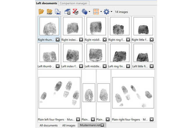 Die NIST-Datei wird in der Software geöffnet. image