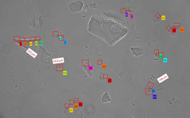 Screenshot of the measurement (measurement probes) image