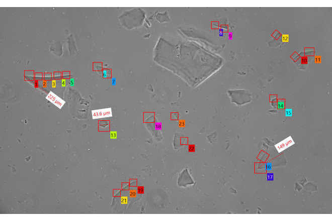 Screenshot of the measurement (measurement probes) image