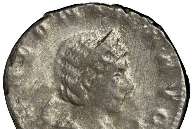 3D image of a Roman coin image