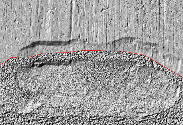 Vergleich von Werkzeugspuren auf Zylinderschlössern in Vergleichsmodus mit polygonaler Trennlinie image