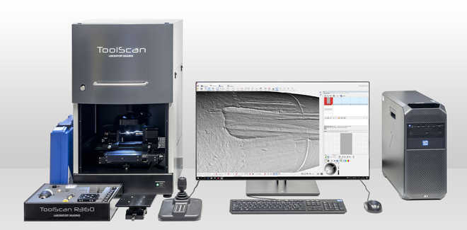 ToolScan R360 ist eine Komplettlösung für die forensische Untersuchung von Werkzeugspuren. Es wurde entwickelt, um 3D-Bilder von Werkzeugspuren in verschiedenen Materialien in hoher Auflösung zu scannen. image