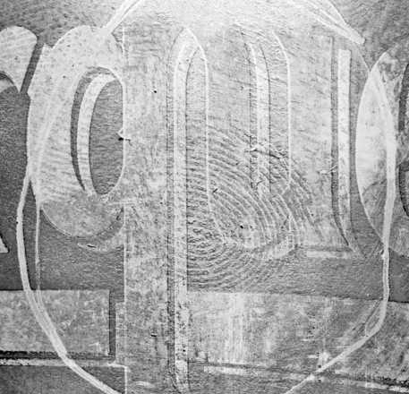 Subtraction of top and obligue illumination image