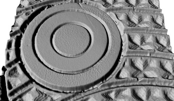 Shoe sole in 3D image